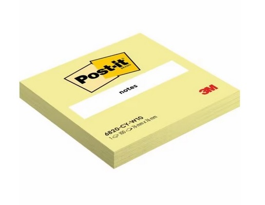 Līmlapiņas Post-It 76x76mm, 100 lapiņas, dzeltenas