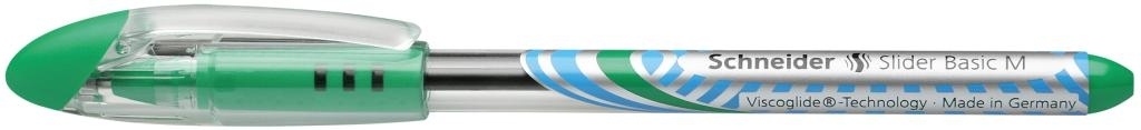 Lodīšu pildspalva Schneider Slider Basic M , zaļa (P)
